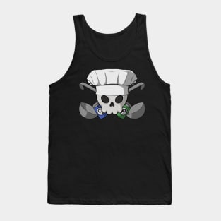 Cooks crew Jolly Roger pirate flag (no caption) Tank Top